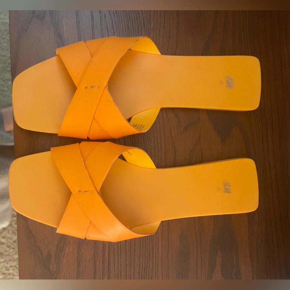 Neon Orange Sandals